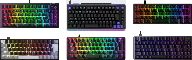 60%系ゲーミングキーボードのトップ画像